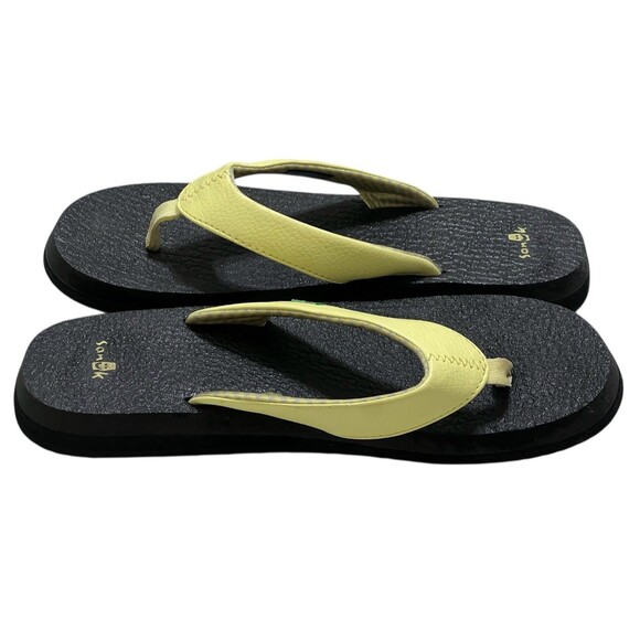 SANUK WOMEN FLIP FLOPS CASUAL COMFORT SANDALS YELLOW THONGS SWS2908 SZ US 8 - Picture 5 of 9